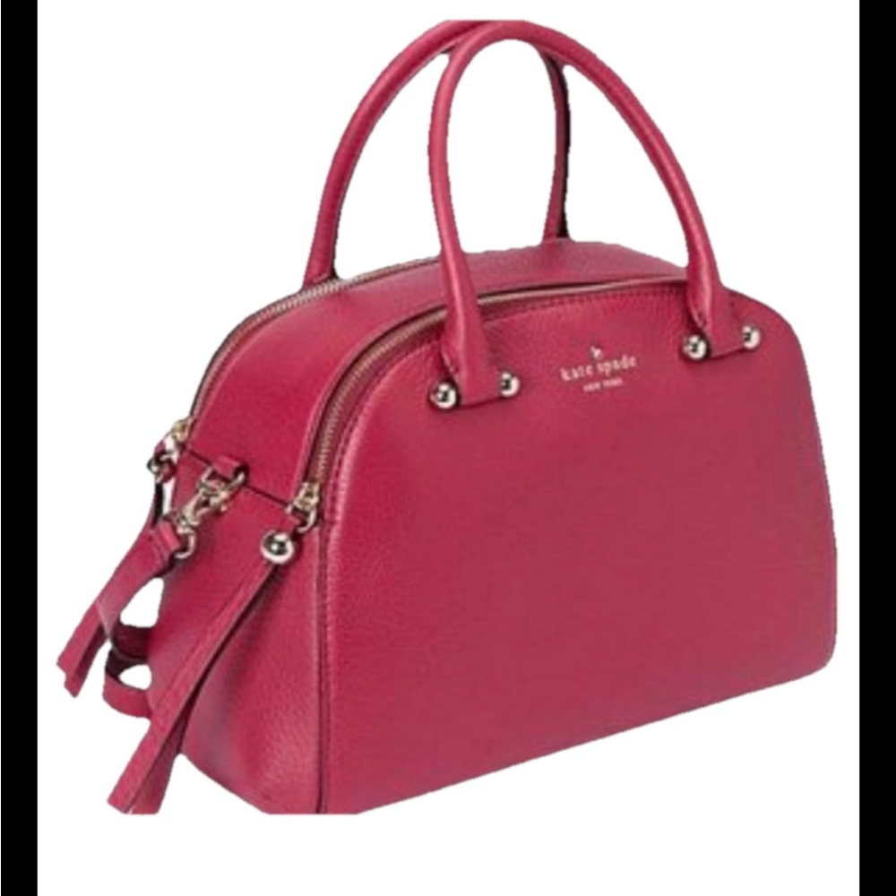 Kate Spade Cildro Pink Kenton Charles Street leather handbag purse - Picture 1 of 16